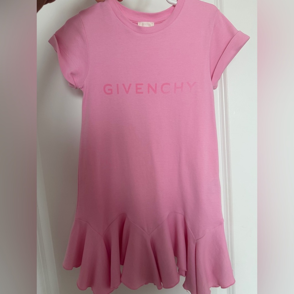 Givenchy Kids Light Pink Ruffle Tee
